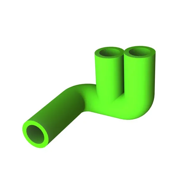 Food Grade Silicone Three-way Elbow Tube For Drinking Fountain